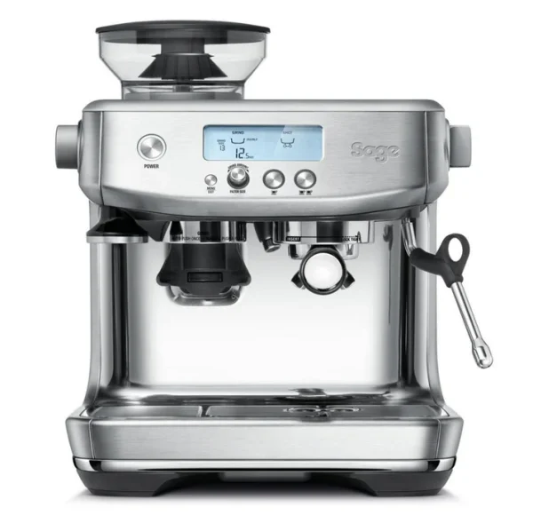 Front_view_of_Sage_The_Barista_Pro_Espresso_Machine_in_stainless_steel_with_LCD_display.